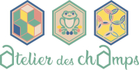 Logo atelier des champs horticulture soin design plantes médicinales et aromatiques